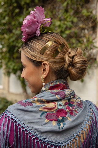 Pendientes Messalina nácar