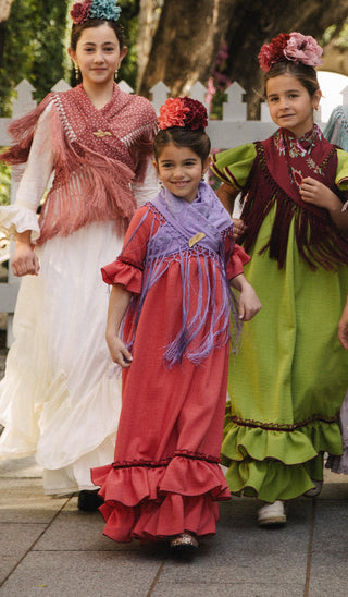 Traje flamenca Coral