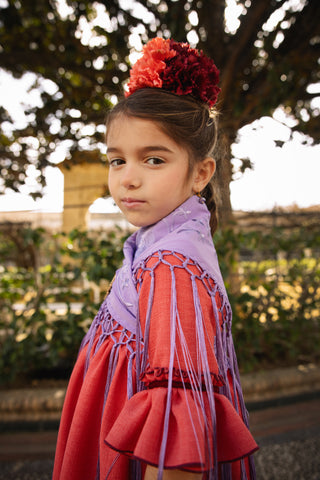 Traje flamenca Coral