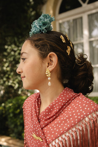 Pendientes Messalina nácar