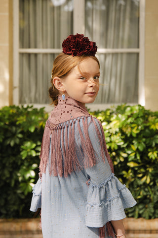 Traje flamenca Añil