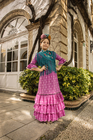 Traje flamenca Buganvilla